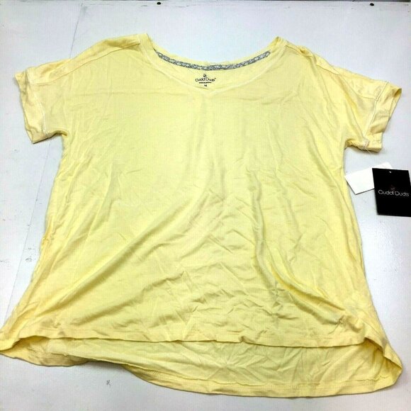 Cuddl Duds Pajam T-Shirt , Color: Yellow Size: Medium - Picture 1 of 7